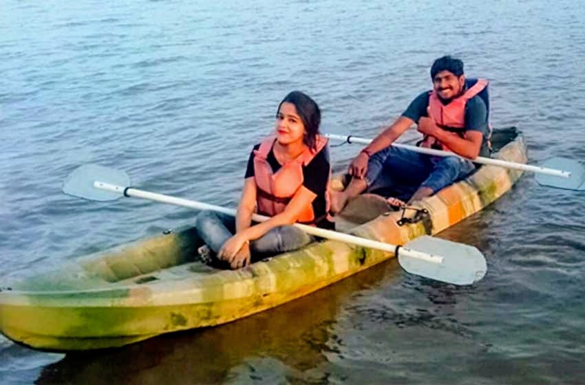Kayaking on the Pennar River in Gandikota