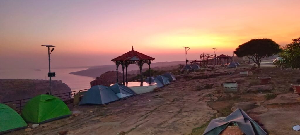 Night camping under the stars at Gandikota