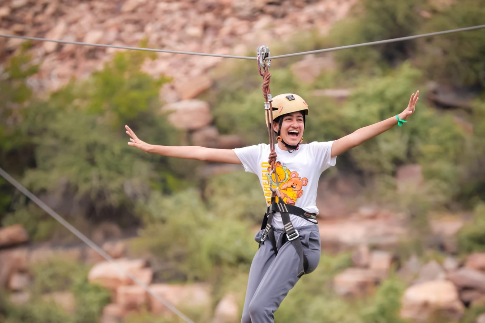 Ziplining adventure at Gandikota cliffs